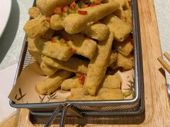 蛋黄肉松小蘑菇-二姐家三个拿手菜·北塘海鲜·大馅锅贴王(北辰店)