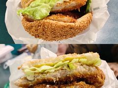炸猪排汉堡-幸运小丑汉堡(Bay Area本店)