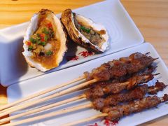 烤羊肉串-蚝翅·海鲜粥·烧烤·宁夏滩羊季(玉米楼店)