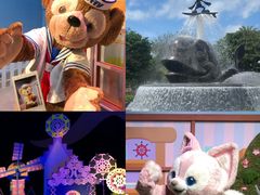 -小镇影院迪士尼小熊Duffy与他的朋友合影地