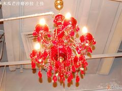 豪门盛宴版本的红色水晶灯！（闪光灯版本）-望湘园·湖南菜(宏伊店)