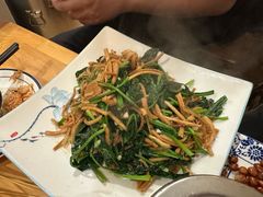 菠菜炒馓子-华顺土菜馆(洪岗路店)