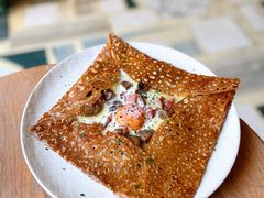 鸡蛋蘑菇熏肉荞麦可丽饼-RAC BAR(安福路店)