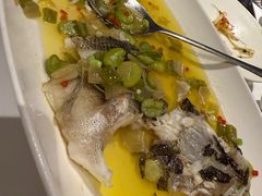 雪菜竹笋丝蒸黄鱼柳-南麓·浙里(外滩店)