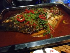 双椒孜然湄公鱼-令狐冲烤鱼·烧菜馆(达明店)