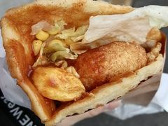 爆浆炸蛋-小红车炸蛋葱油饼