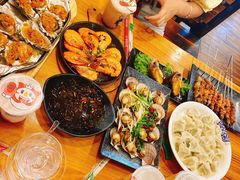 油泼扇贝-老东镇啤酒屋海鲜加工·蒸汽海鲜·海鲜烧烤(台东店)