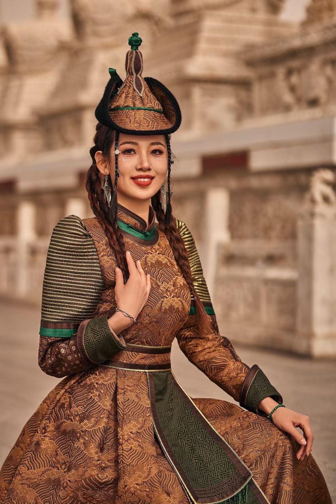 蒙古族姑娘最美瞬间,自然风情美到发指