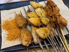 特色烤翅-宝记烧烤·碳锅羊肉·羊蝎子火锅·夜食社(文体路创始店)