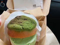 抹茶青头菠萝包-怪 kafe.