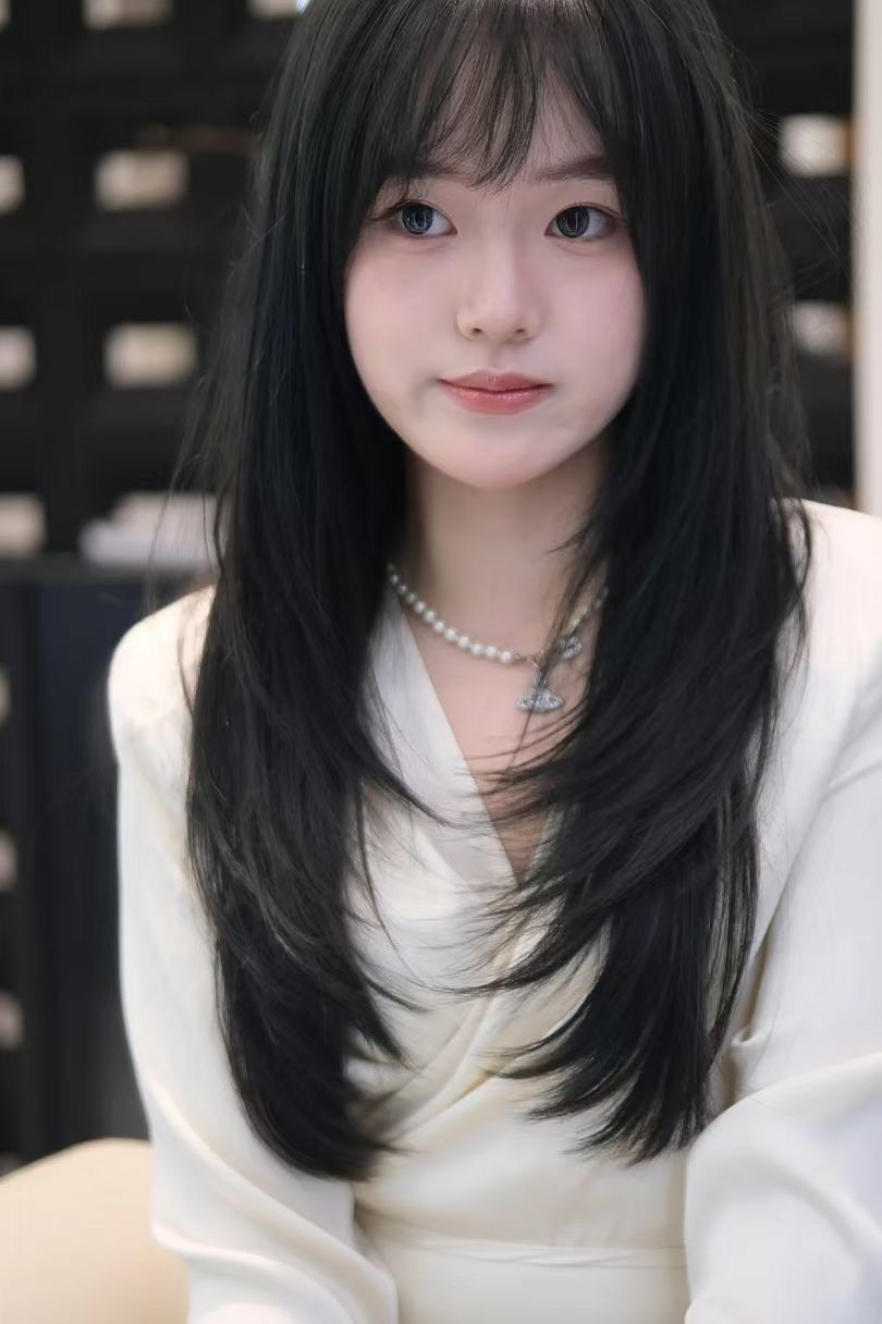 女生中长发发型 #高层次中长发 #显脸