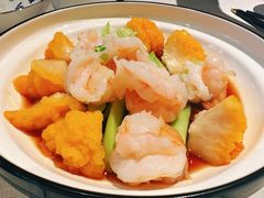 热炝牡丹虾球-狮王府淮扬菜(老门东店)