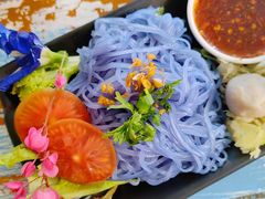 -蝶豆花蓝面条