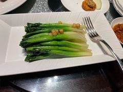 蒜香油爆菜心-杭州西子湖四季酒店·金沙厅