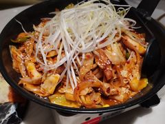 招牌辣鱿鱼五花肉煲-HOTISLAND海鸡岛·韩国料理(江南西店)