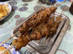 -劳动公园新疆人烤腰子
