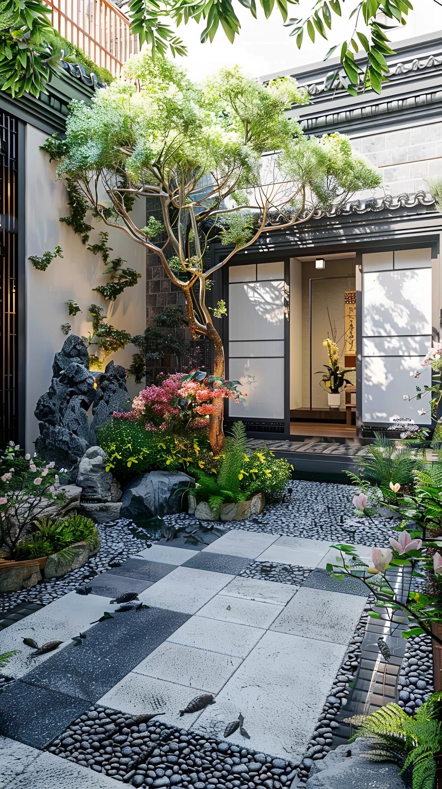 后花园美景,新中式
