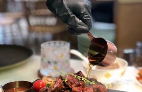 Chef's Secret Sauce Stone Plate Flame Beef Ribs