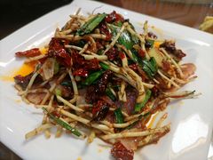 折耳根炒腊肉-绿色天食(兰苑店)
