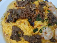 滑蛋牛肉虾仁饭-有章牛杂(石厦店)