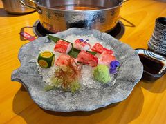 帝王蟹腿刺身-綱元·海鲜豆捞(明州里店)