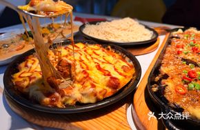 Cheese Rice Cake Iron Plate Chicken