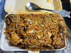 鱼香腊肠肝尖炒饭-老婆婆炒饭(小白楼1902欧式风情街店)