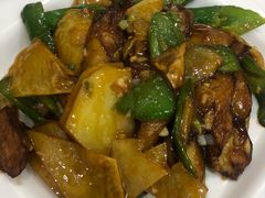 地三鲜-九妹农家大铁锅东北菜(江湾店)