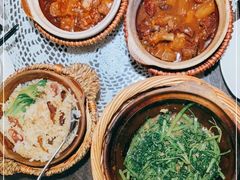 啫啫虾酱空心菜-熠盛粤味(永康路店)