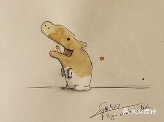 咖啡渍变身小怪兽，画画好有意思