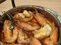 橄榄油蒜香煎虾-庐灶江南·江南菜·四合院Bistro(东直门雍和宫·原华侨宾馆店)