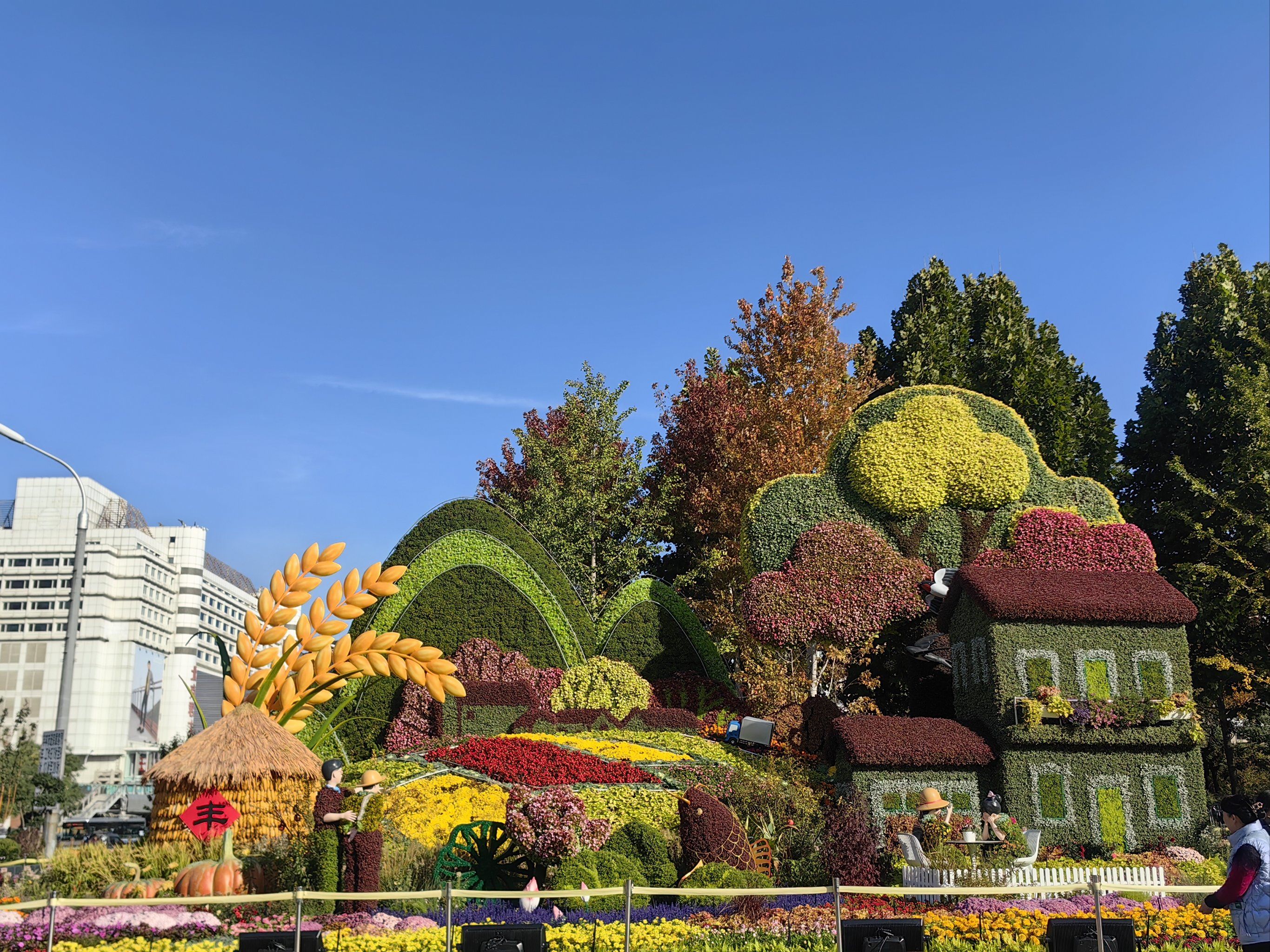 长安街国庆花坛