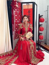 -懿沉香中式嫁衣礼服秀禾服龙凤褂马来褂旗袍总店