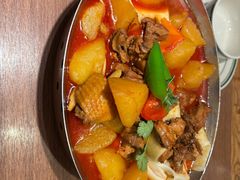 大盘鸡自带皮带面-贯贯吉·清真餐厅(浙江中路店)