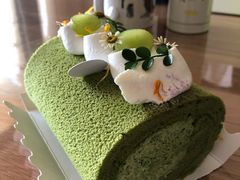 抹茶玄米蛋糕卷-胖爸爸烘焙工作室(平湖家居店)