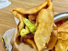 -小红车炸蛋葱油饼