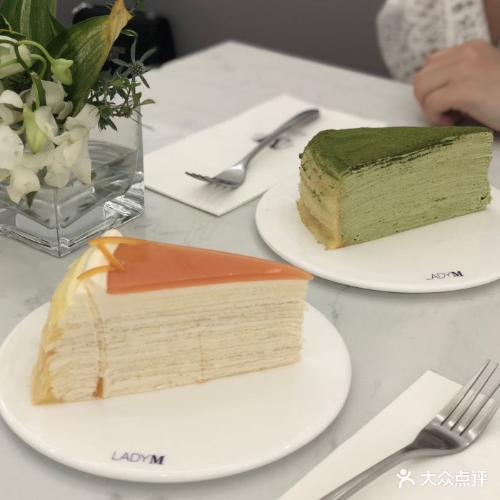 lady m(国金中心店)抹茶千层蛋糕图片