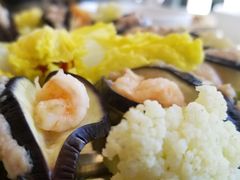 鲜肉茄盒-港畔赶海蒸汽海鲜烧烤自助(仙螺岛店)