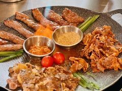 野式铁板全肉拼盘-山·烤辣鸡韩国料理(西溪路店)