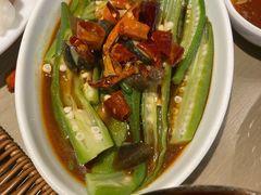 捞汁鲜秋葵-前海沿·青岛菜(李沧万达店)
