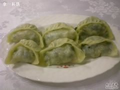 长的很象饺子的海芥菜虾米包子-万宝海鲜舫(劳动公园店)