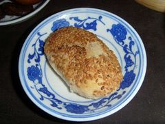 秦淮八绝之鸭油酥烧饼-夫子庙小吃广场(东牌楼店)
