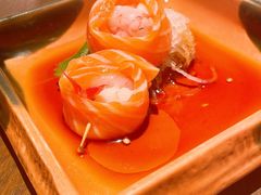 三文鱼荔枝甜虾卷-筱田の食堂·izakaya(淮海中路店)