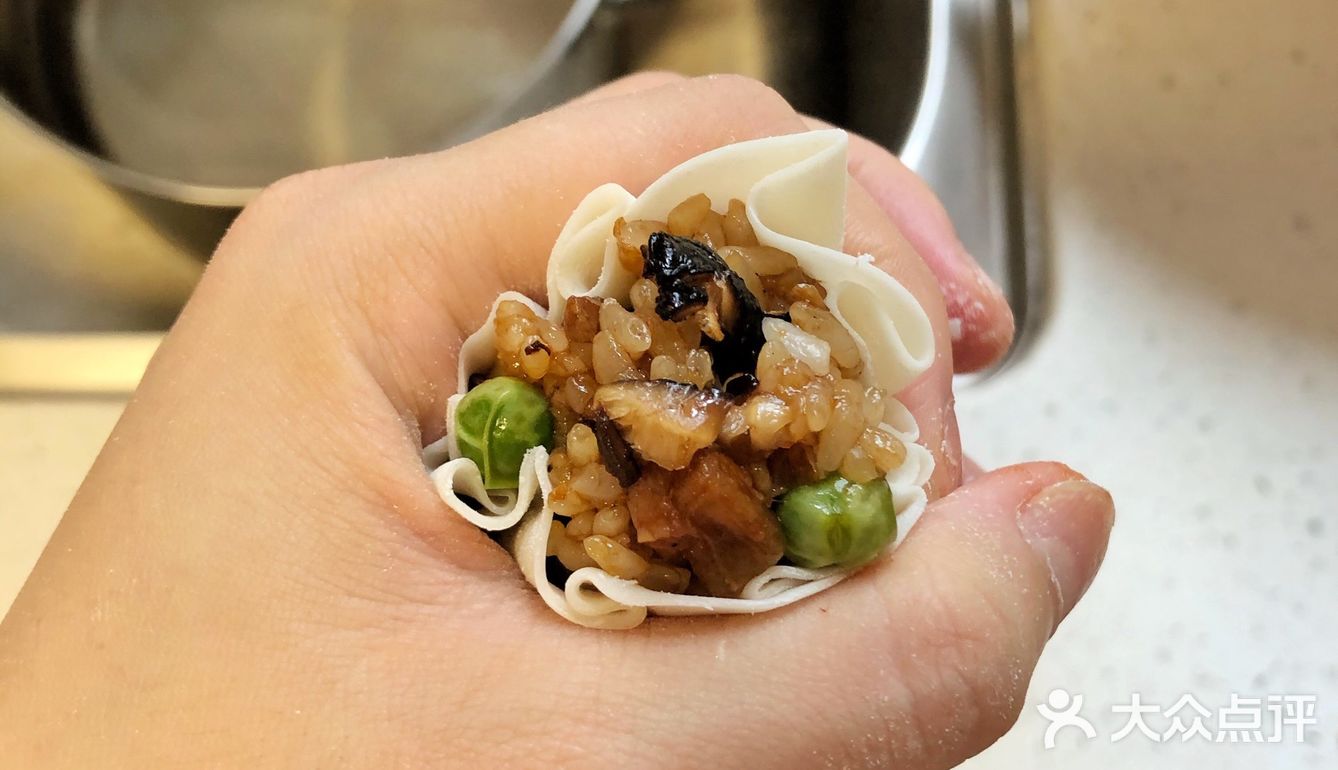 香菇肉肠烧麦（饺子皮版）