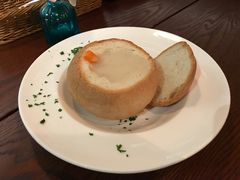 招牌面包蛤蜊奶油汤-斯比特花园西餐厅(东方商厦店)