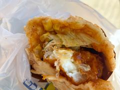 -小红车炸蛋葱油饼