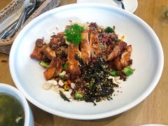 烤杂菇鸡腿排杂粮碗-青麦家·融合餐厅(江岛智立方店)