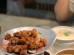 蒜香蜜汁排骨-绿茶餐厅(二七万达店)