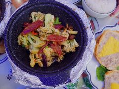 啫啫腊味有机花菜-香港新记茶餐厅(湖墅南路店)