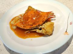 葱姜梭子蟹-巧克力渔家.小船海鲜胶东菜(万平口店)